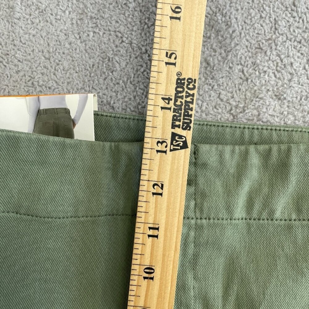 NEW 32 Degrees Cool Women's XXL Ankle Length Pants Green Cotton Blend - Picture 10 of 15